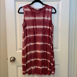 Crescent Tie-Dye Swimsuit Cover-Up Tank